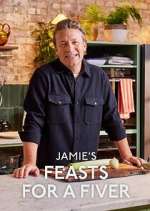 jamie\'s feasts for a fiver tv poster